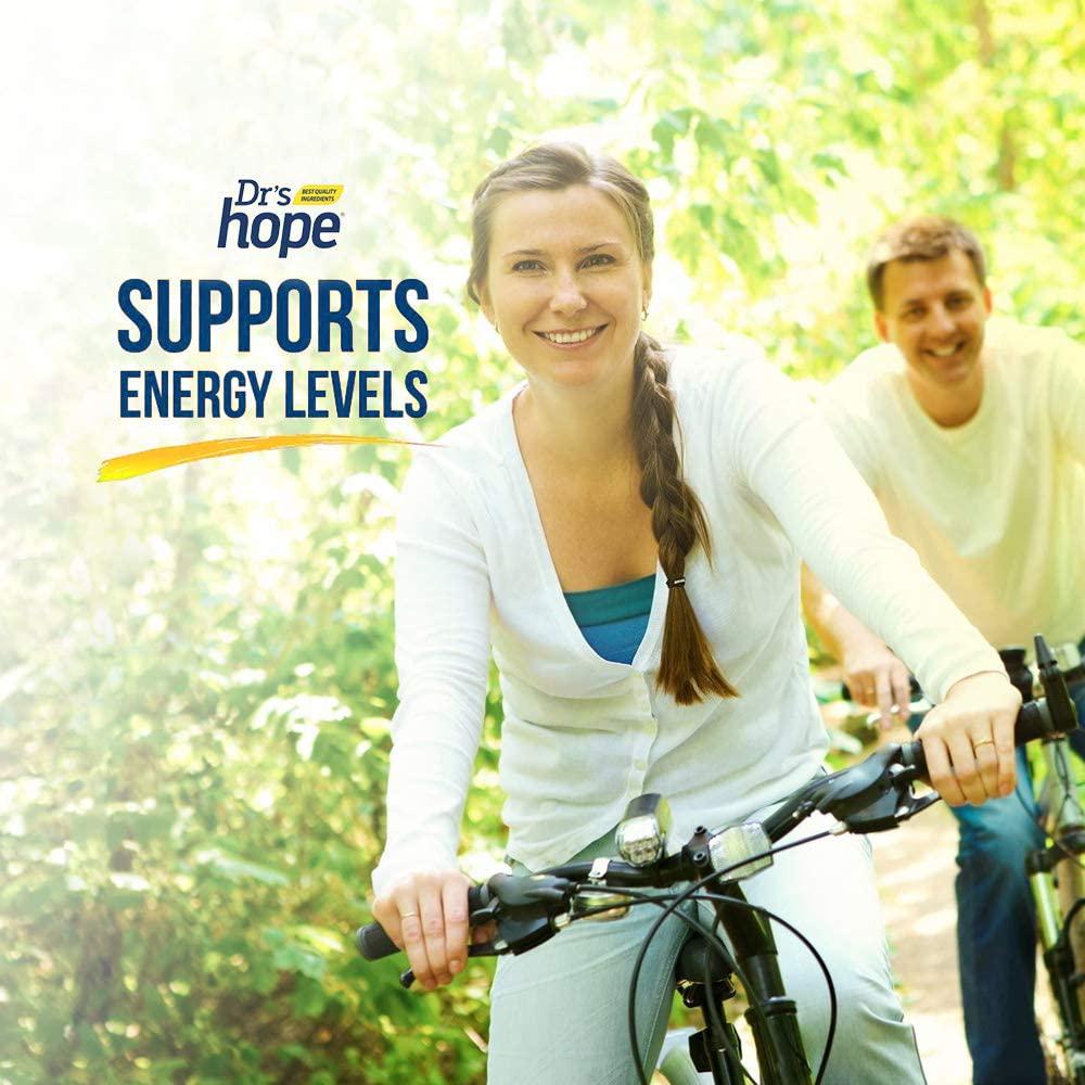 Dr's Hope Vitamin B12 (cyanocobalamin) 1000 mcg - Great Taste, Chewable, Fast Absorption, Supports Energy Levels, Oral Heath, Non-GMO, No Artificial Additives - Made in USA 120 Tablets