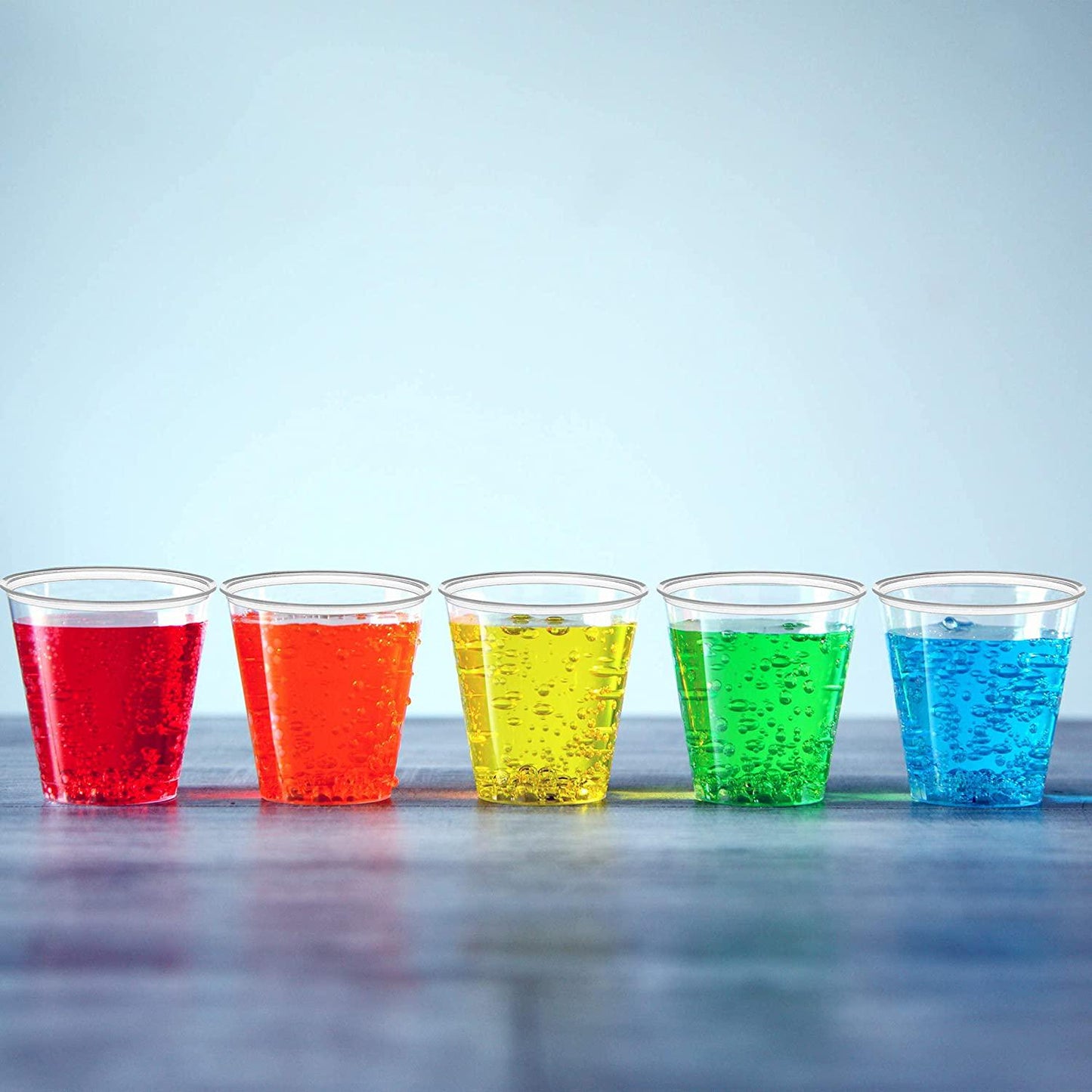 DrinkFit Plastic Cups - Clear Plastic Cups, Disposable Plastic Cups, BPA Free Clear Disposable Plastic Cups for Party, Medicine Cups, Jello Shots, Condiments and Dessert Cups (2500ct Case - 3.5oz)