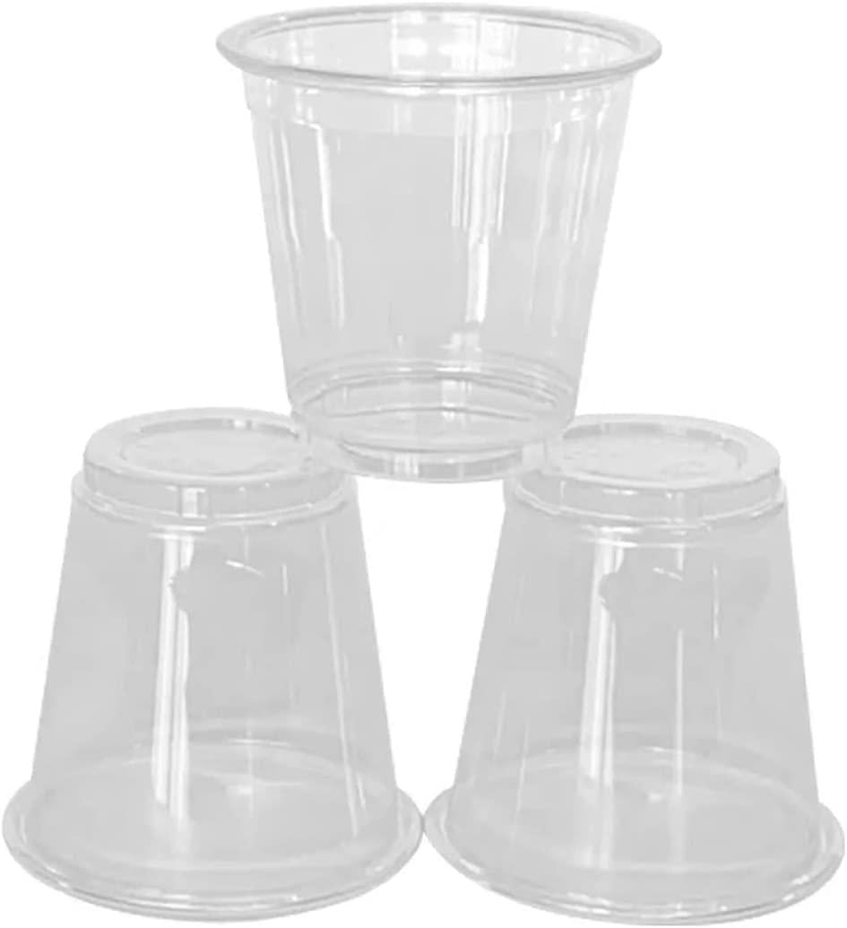 DrinkFit Plastic Cups - Clear Plastic Cups, Disposable Plastic Cups, BPA Free Clear Disposable Plastic Cups for Party, Medicine Cups, Jello Shots, Condiments and Dessert Cups (2500ct Case - 3.5oz)
