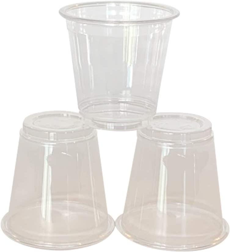 DrinkFit Plastic Cups - Clear Plastic Cups, Disposable Plastic Cups, BPA Free Clear Disposable Plastic Cups for Party, Medicine Cups, Jello Shots, Condiments and Dessert Cups (2500ct Case - 3.5oz)