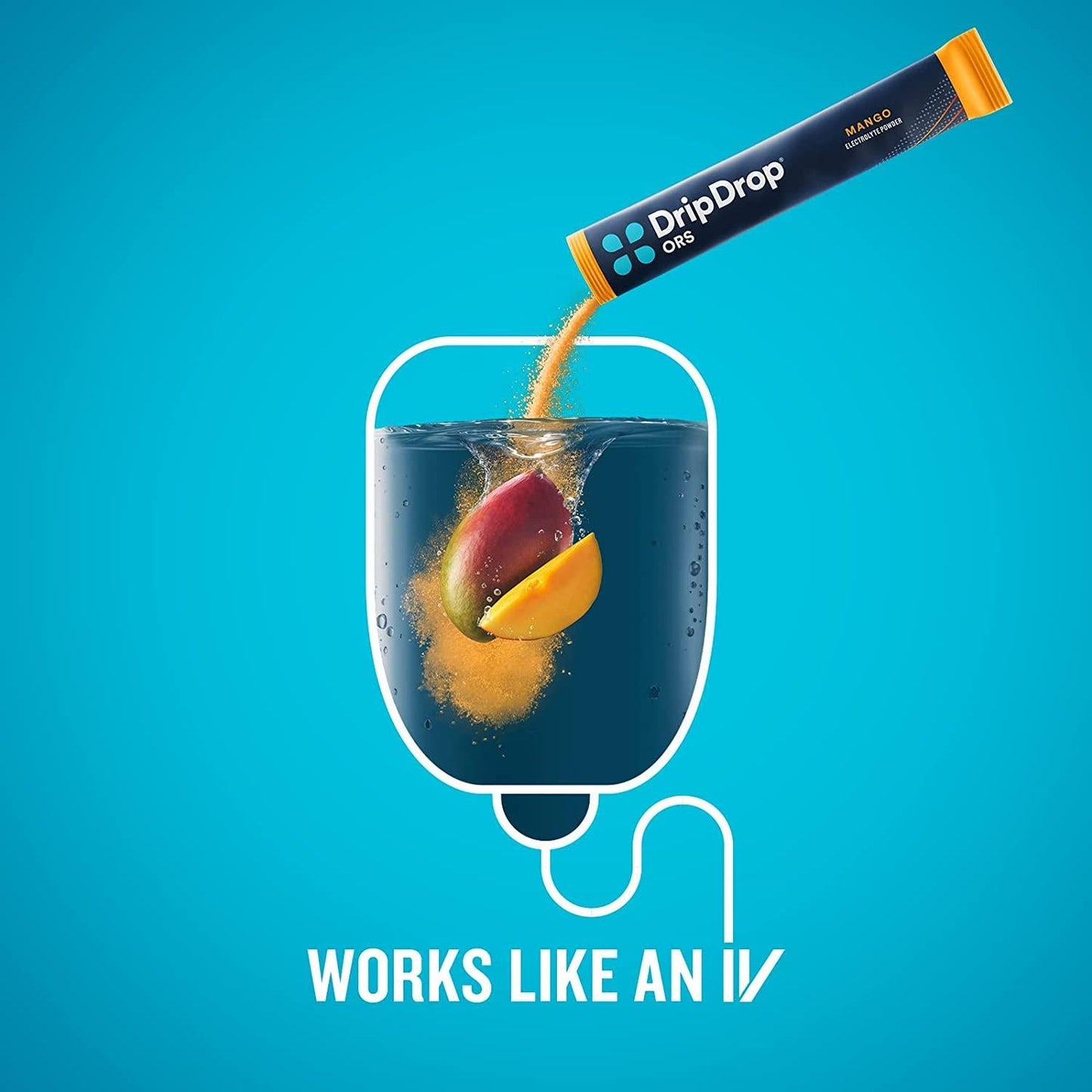 DripDrop ORS Hydration - Electrolyte Powder Packets - Mango, Acai, Passion Fruit, Pineapple Coconut - 16 Count