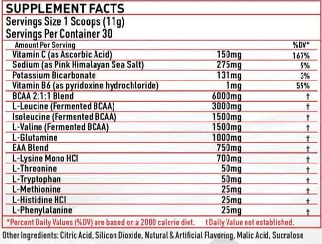 Driven EAA - Full Spectrum Essential Amino Acid Drink (Strawberry Slushie)