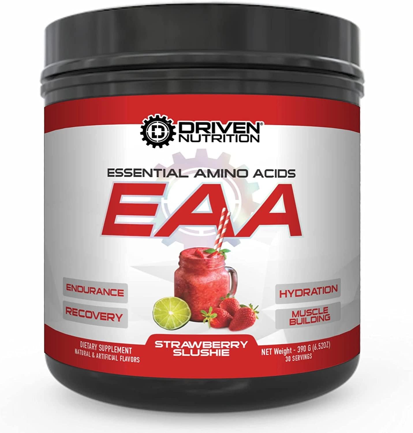 Driven EAA - Full Spectrum Essential Amino Acid Drink (Strawberry Slushie)