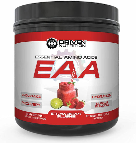 Driven EAA - Full Spectrum Essential Amino Acid Drink (Strawberry Slushie)