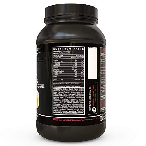 Driven Pro Fusion 7 Meal Replacement Powder - Men and Women, 3 lbs - 24g Protein Per Serving, Digestive Enzymes and MCT Oil - Gluten-Free - On-The-Go Energy and Supports Muscle Mass - Vanilla Milkshake