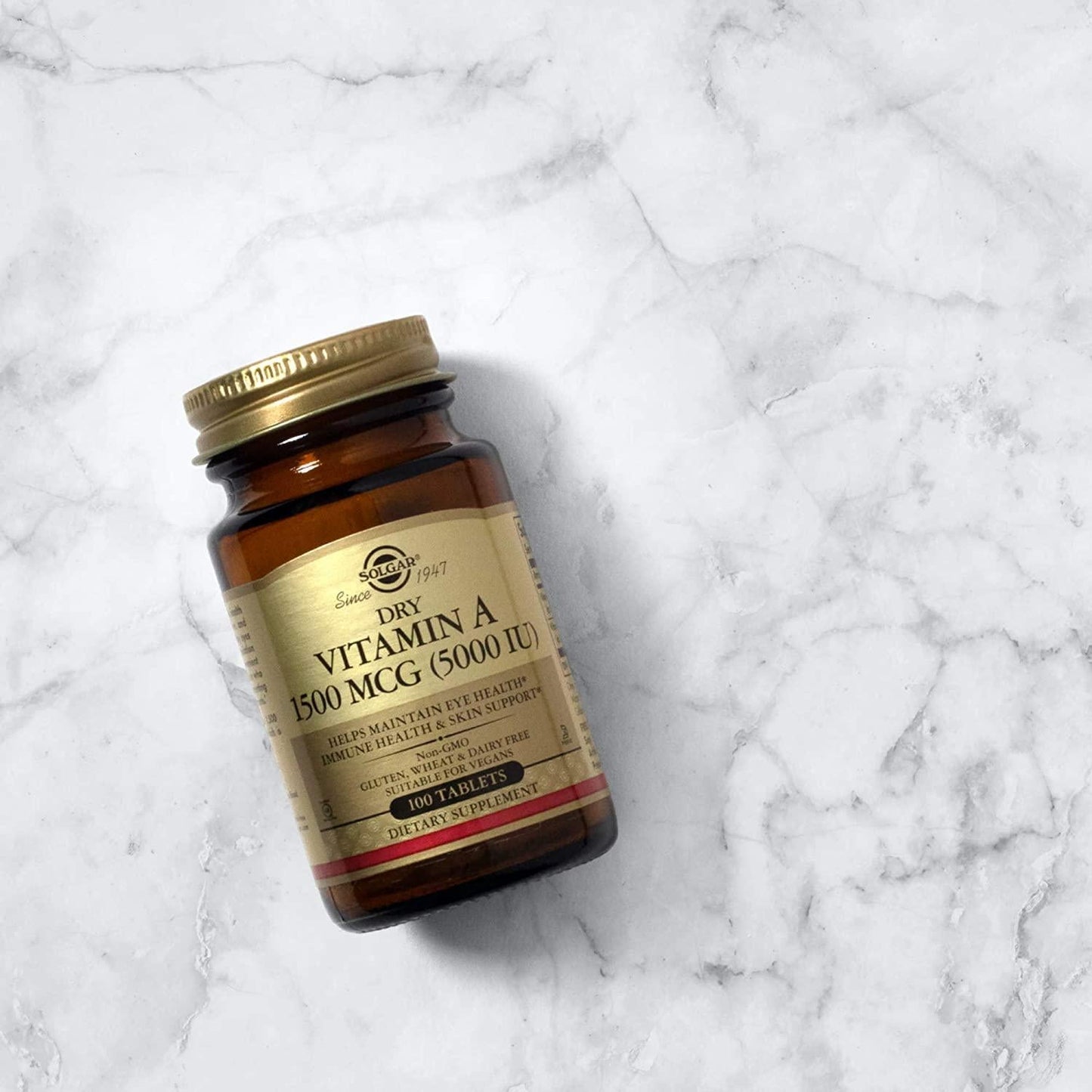 Dry Vitamin A 1500 mcg (5000 IU) Tablets - 100 Count