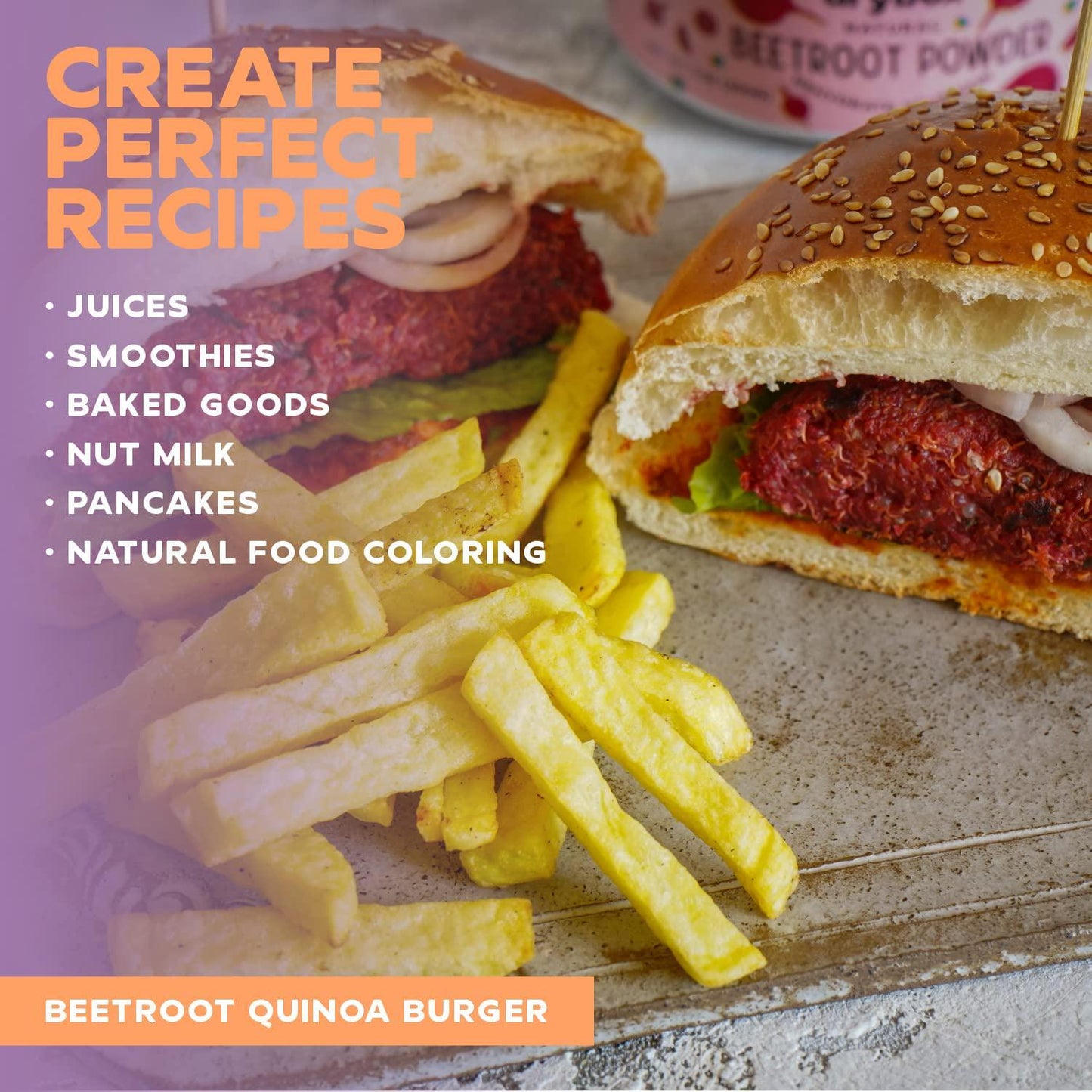 Drybox Organic Beetroot Powder, Pure Non-GMO Beets Superfood Supplement, Nitric Oxide Booster for Increase Energy and Stamina, Supports Healthy Blood Pressure and Circulation, 7 Ounces (200 Grams)