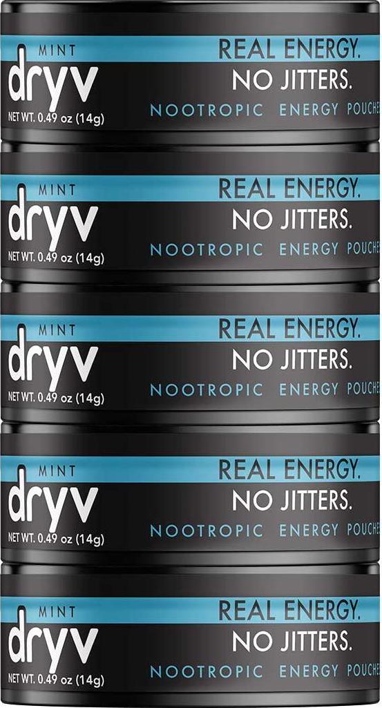 Dryv Energy Pouches - 5 Pack Mint Pouches