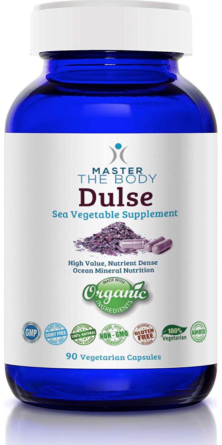 Dulse Capsules - Certified Organic 650 MG PER Capsule, 90 Count Bottle - The Same Source Used by Dr. Lorn Allison in The Master The Body Clinic!