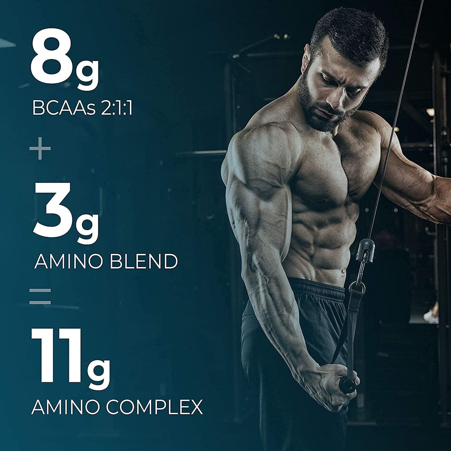 Durasport 11g Sport BCAA | Muscle Recovery, Energy and Hydration Post Workout +UC-II Collagen | 8 Grams 2:1:1 Branched Chain Amino Acids + 3g Amino and Hydration Blend | Watermelon, 30 Serv