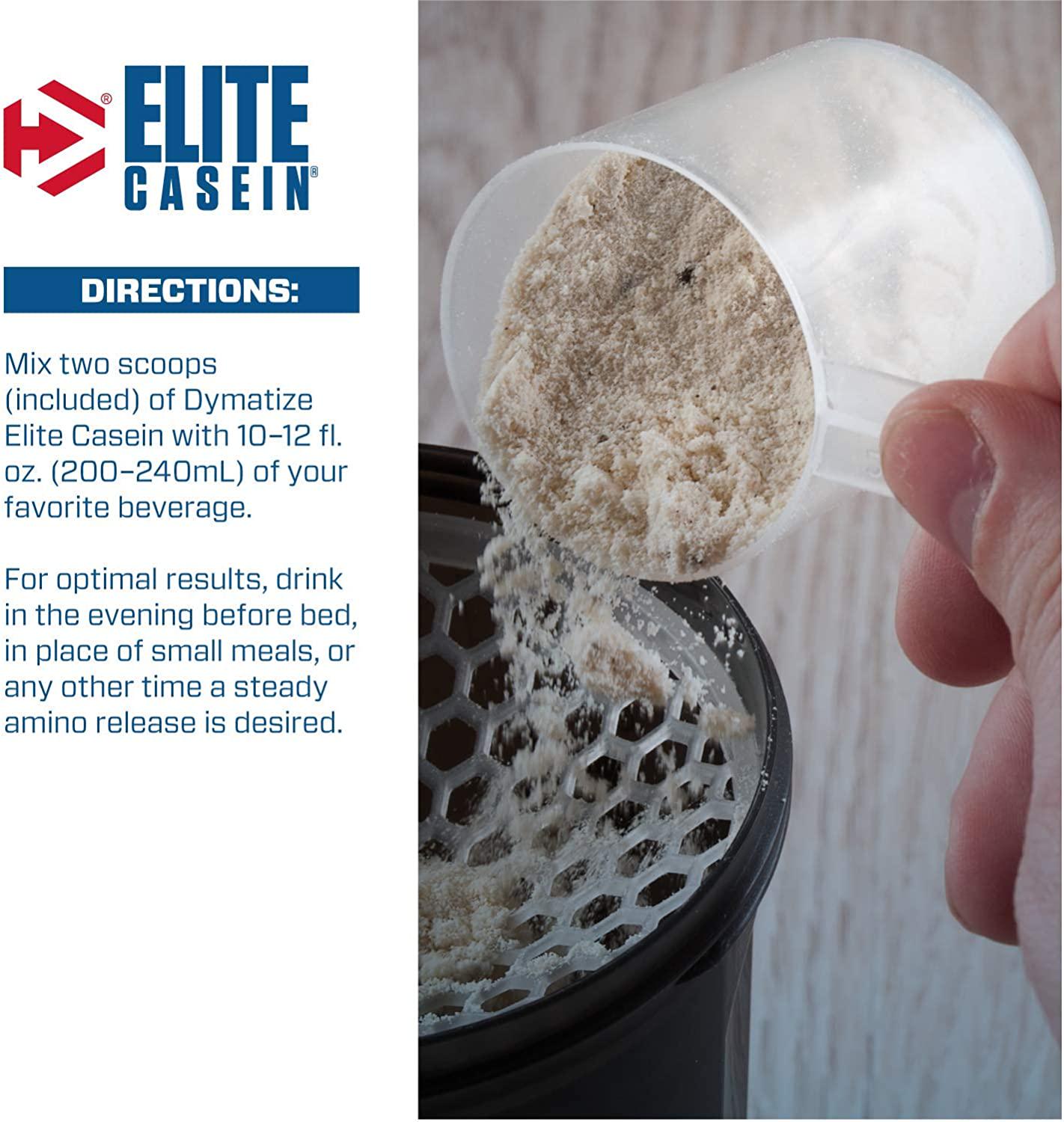 Dymatize Elite Casein - Slow Release Protein - Smooth Vanilla, 1.8 kg