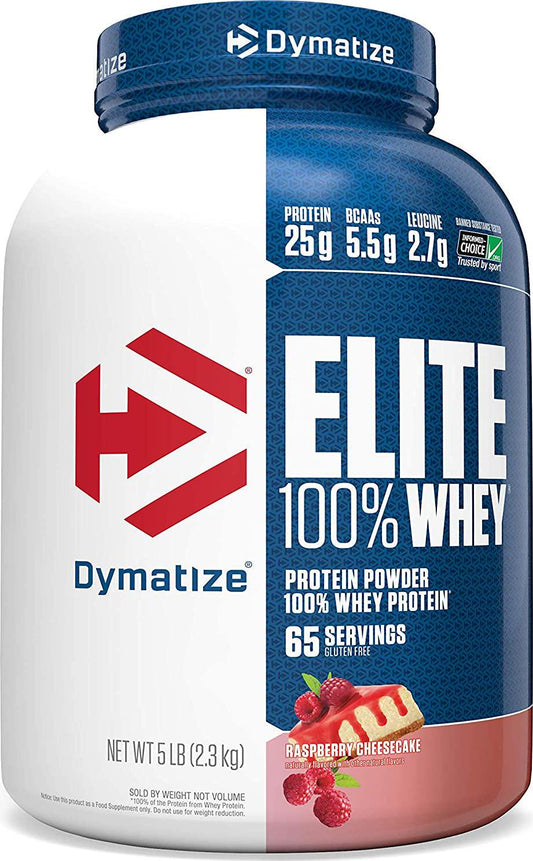 Dymatize Elite - Whey Protein - Raspberry Cheesecake - (2lb) 907g, 2.3kg, Raspberry Cheesecake 2.3 kilograms