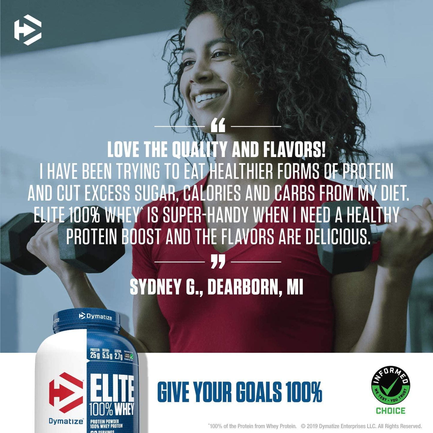 Dymatize Elite Whey Protein, Gourmet Vanilla - 2.3kg