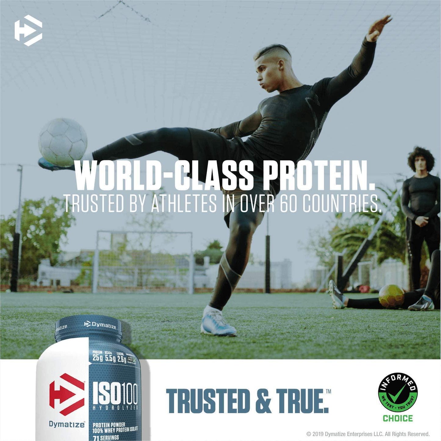 Dymatize ISO100 100% Hydrolyzed Whey Protein Isolate, Gourmet Chocolate - 2.3kg