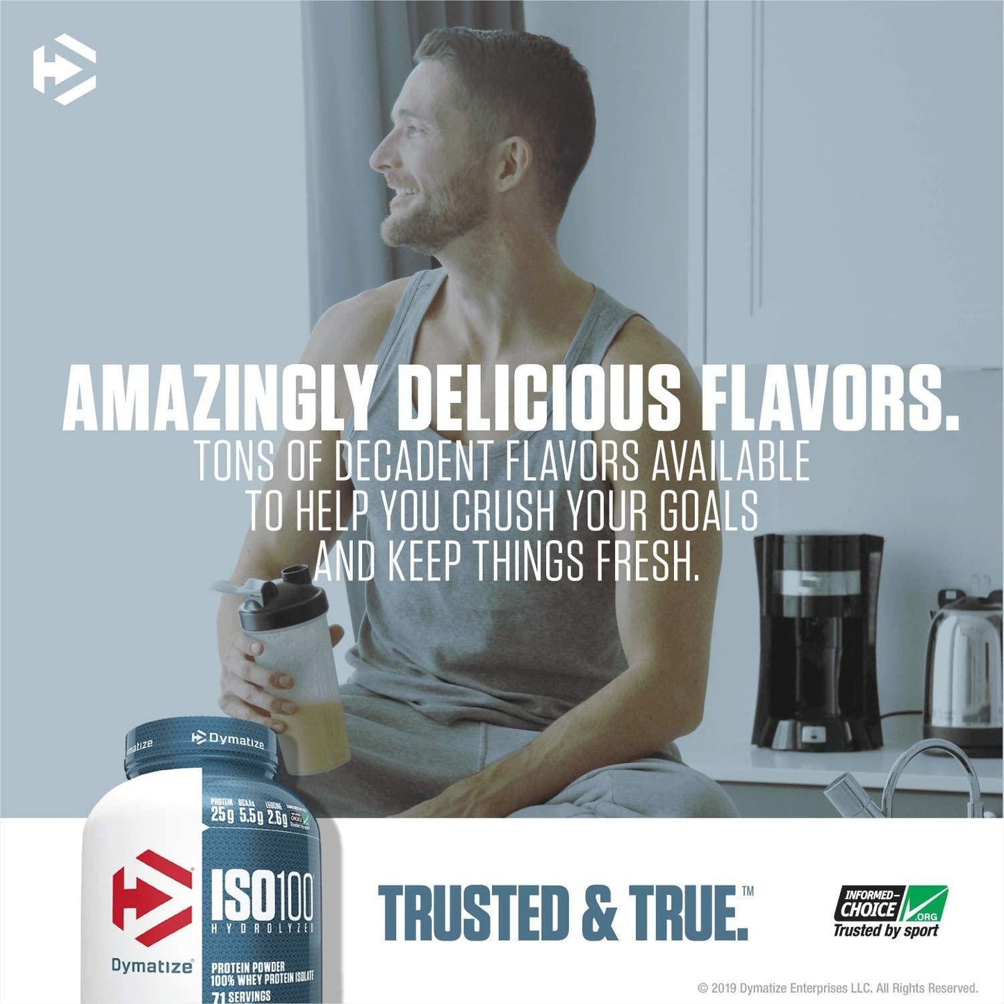 Dymatize ISO100 - 100% Hydrolyzed Whey Protein Isolate - Gourmet Vanilla, 2.3kg/5lbs