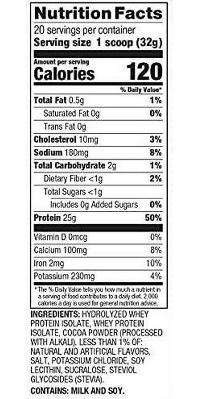 Dymatize ISO100 Hydrolyzed Protein Powder, 100% Whey Isolate Protein, 25g of Protein, 5.5g BCAAs, Gluten Free, Fast Absorbing, Easy Digesting, Gourmet Chocolate, 20 Servings