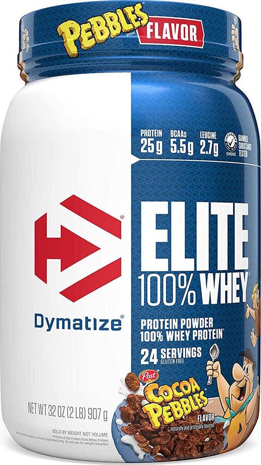 Dymatize Nutrition Elite 100 Whey, Cocoa Pebbles, 32 Ounce