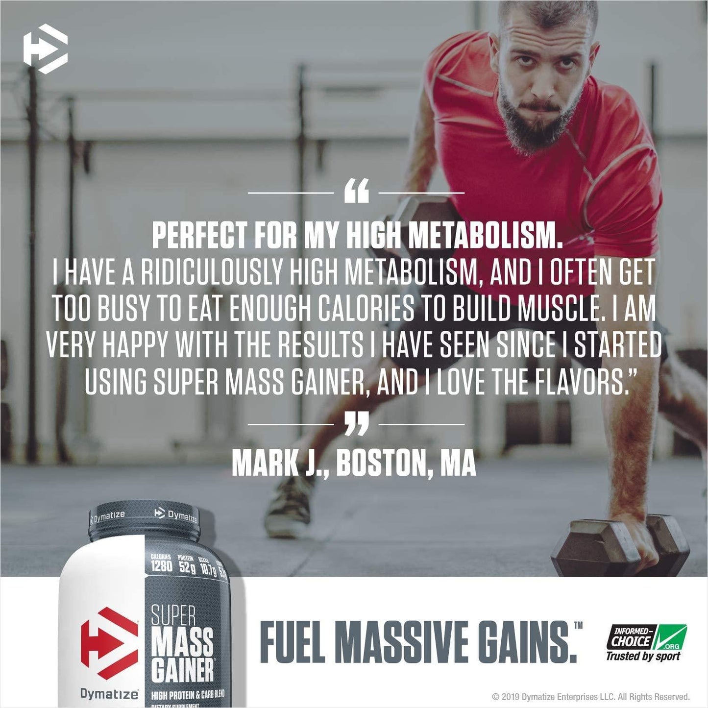 Dymatize Super Mass Gainer Protein Powder, 1280 Calories and 52g Protein, Gain Strength and Size Quickly, 10.7g BCAAs, Mixes Easily, Tastes Delicious, Gourmet Vanilla, 6 lbs, Gourmet Vanilla, 96.0 Ounce