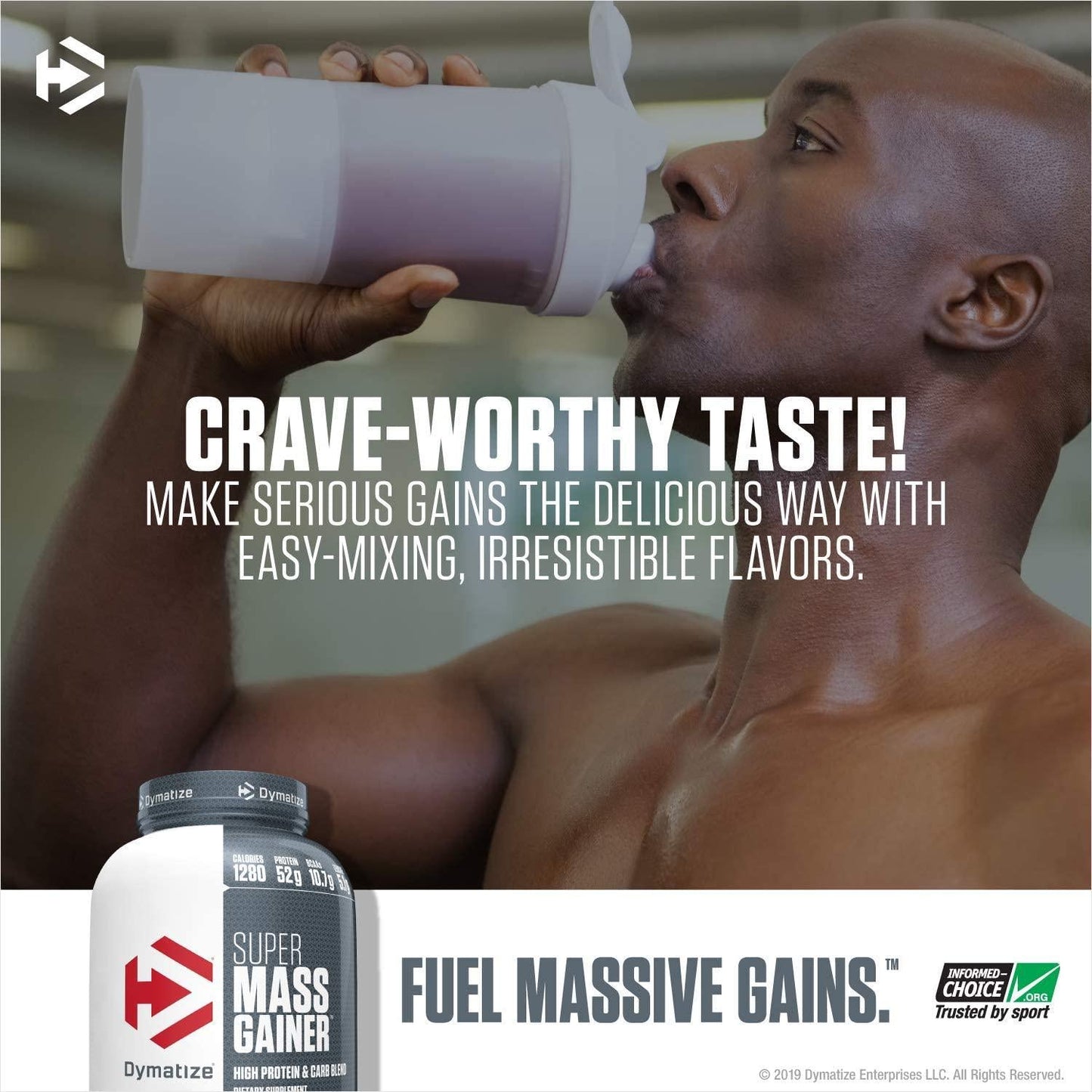 Dymatize Super Mass Gainer Protein Powder, 1280 Calories and 52g Protein, Gain Strength and Size Quickly, 10.7g BCAAs, Mixes Easily, Tastes Delicious, Gourmet Vanilla, 6 lbs, Gourmet Vanilla, 96.0 Ounce