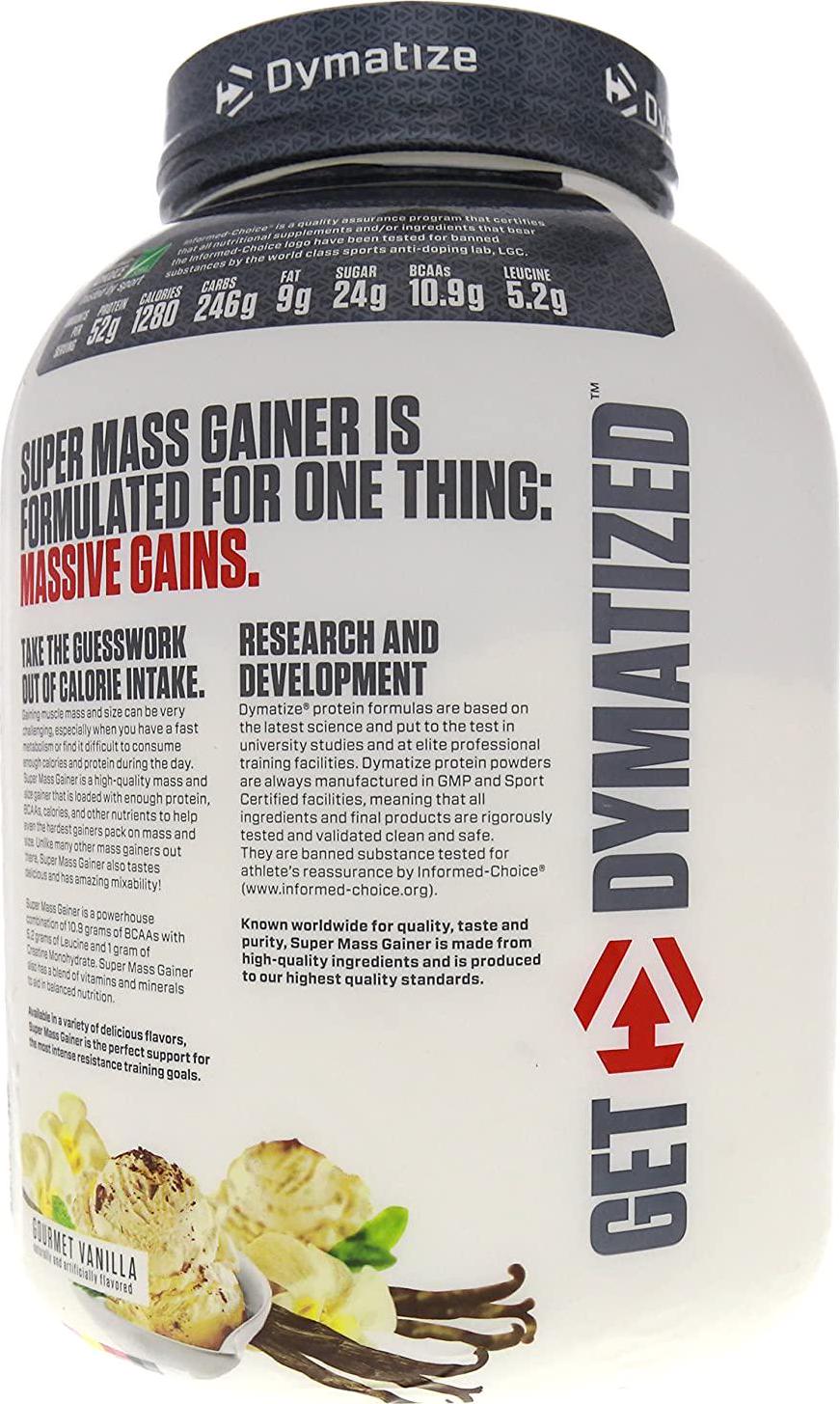 Dymatize Super Mass Gainer, Gourmet Vanilla, 6 Pound