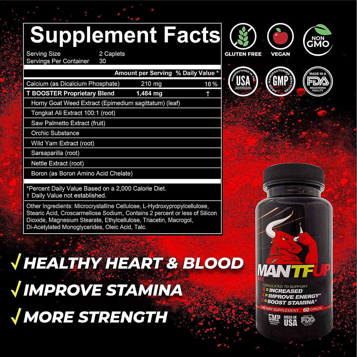 DynamismLabs MANTFUP Beard Growth Bundle - Test Booster and Ultimate Beard Growth