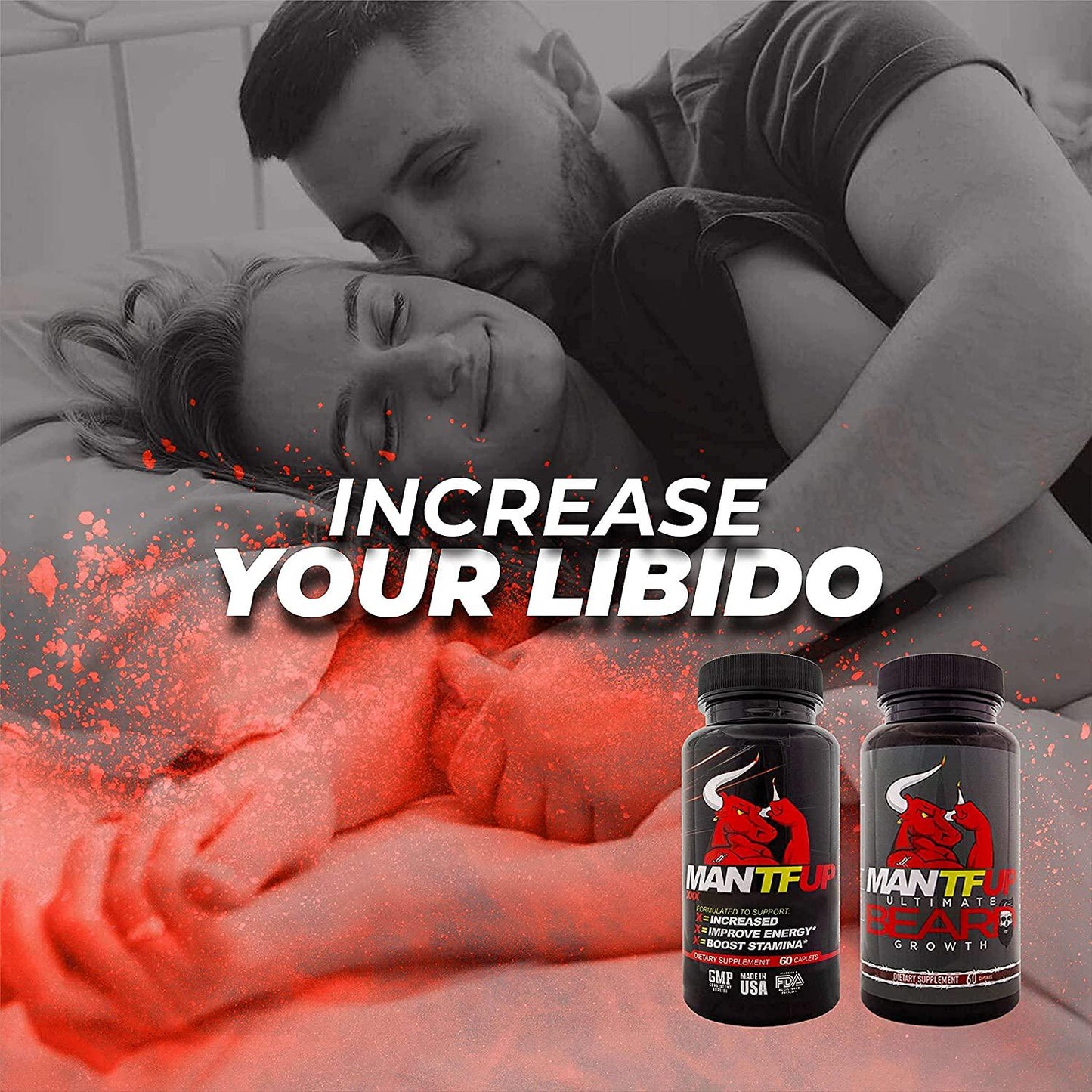 DynamismLabs MANTFUP Beard Growth Bundle - Test Booster and Ultimate Beard Growth