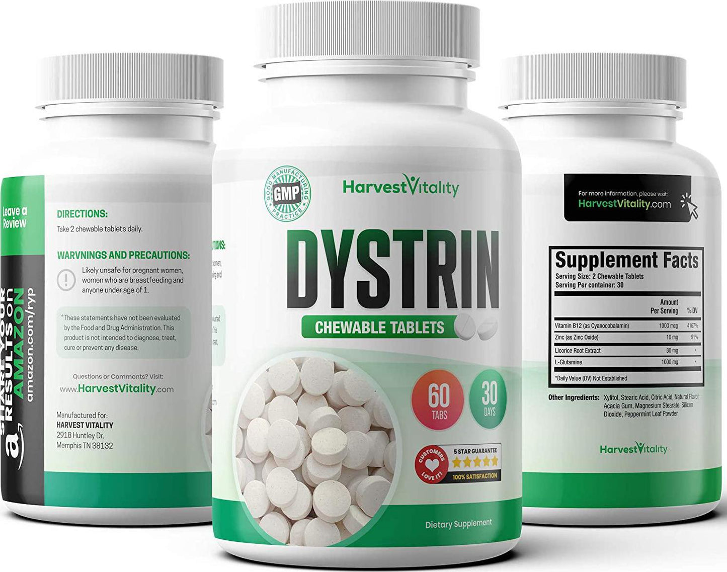 Dystrin for Canker Sores - Canker Sore Treatment for Mouth Sores - Need Canker Sore Relief When You are Eating and Drinking? This Mouth Ulcer Treatment Works Fast and Includes Natural Canker Vitamins