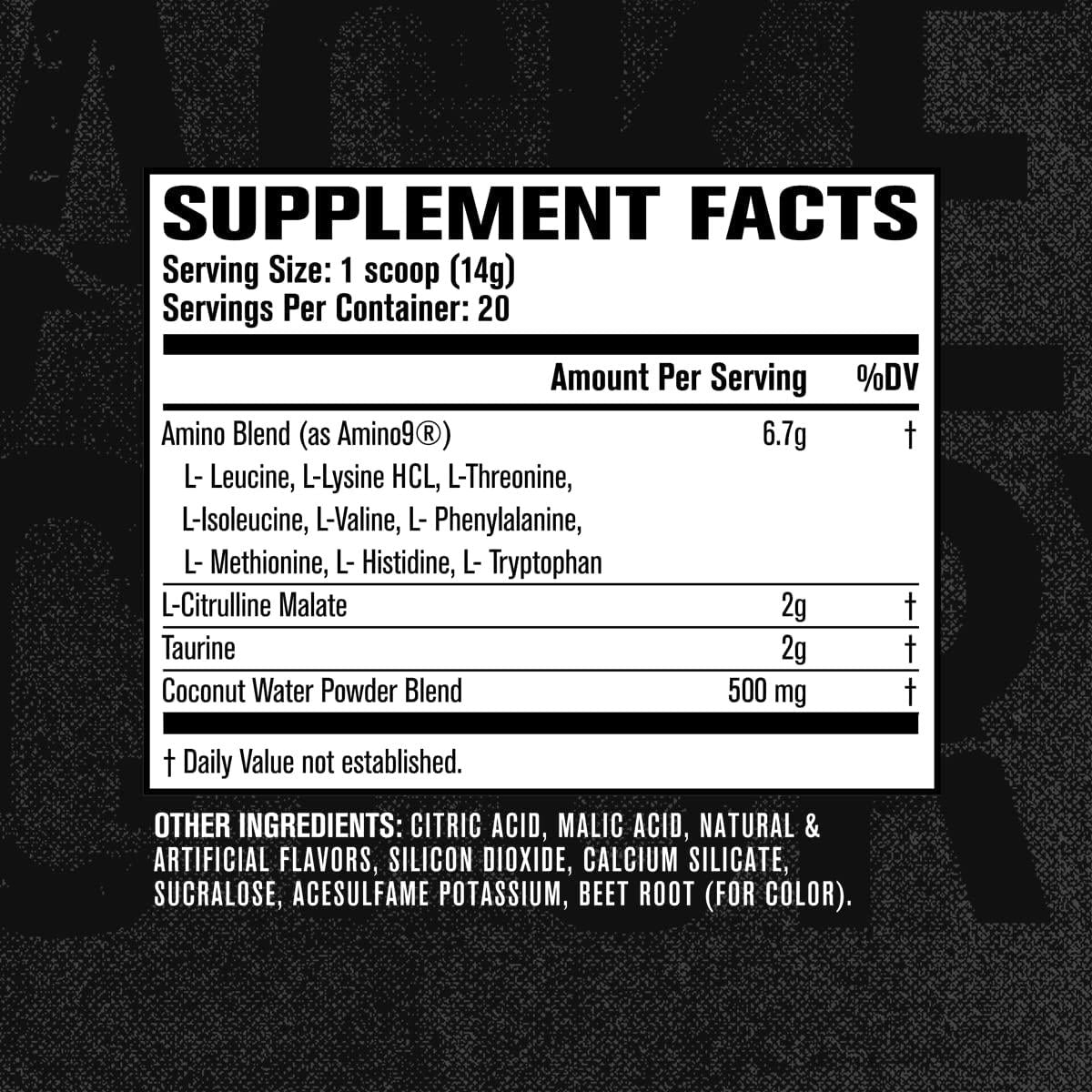 EAA Surge Premium EAA Supplement - 9 Essential Amino Acids Intra Workout Powder w/L-Citrulline, Taurine, and More for Muscle Building, Strength, Pumps, Endurance, Recovery - Strawberry Limeade, 20sv