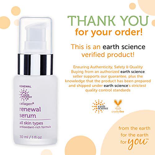 EARTH SCIENCE - Cellagen Renewal Serum With Hyaluronic Acid For Anti-Aging and Wrinkles (1 oz.)