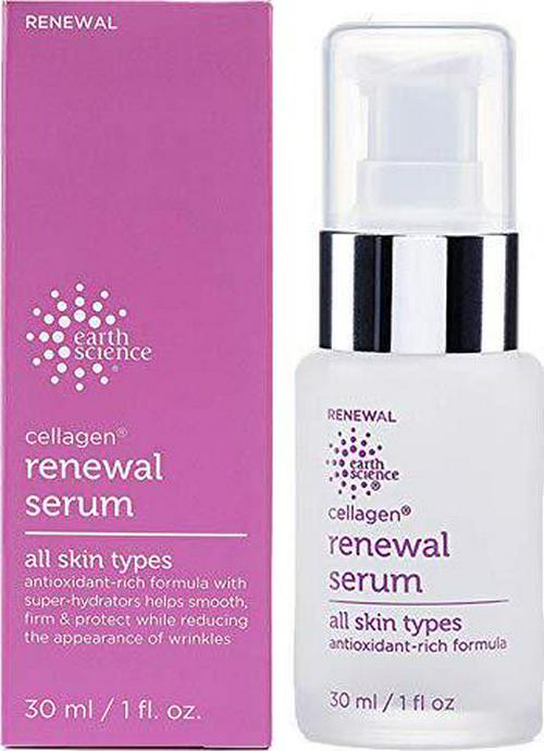 EARTH SCIENCE - Cellagen Renewal Serum With Hyaluronic Acid For Anti-Aging and Wrinkles (1 oz.)