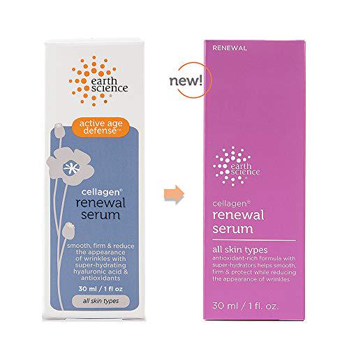 EARTH SCIENCE - Cellagen Renewal Serum With Hyaluronic Acid For Anti-Aging and Wrinkles (1 oz.)