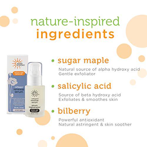 EARTH SCIENCE - Cellagen Renewal Serum With Hyaluronic Acid For Anti-Aging and Wrinkles (1 oz.)