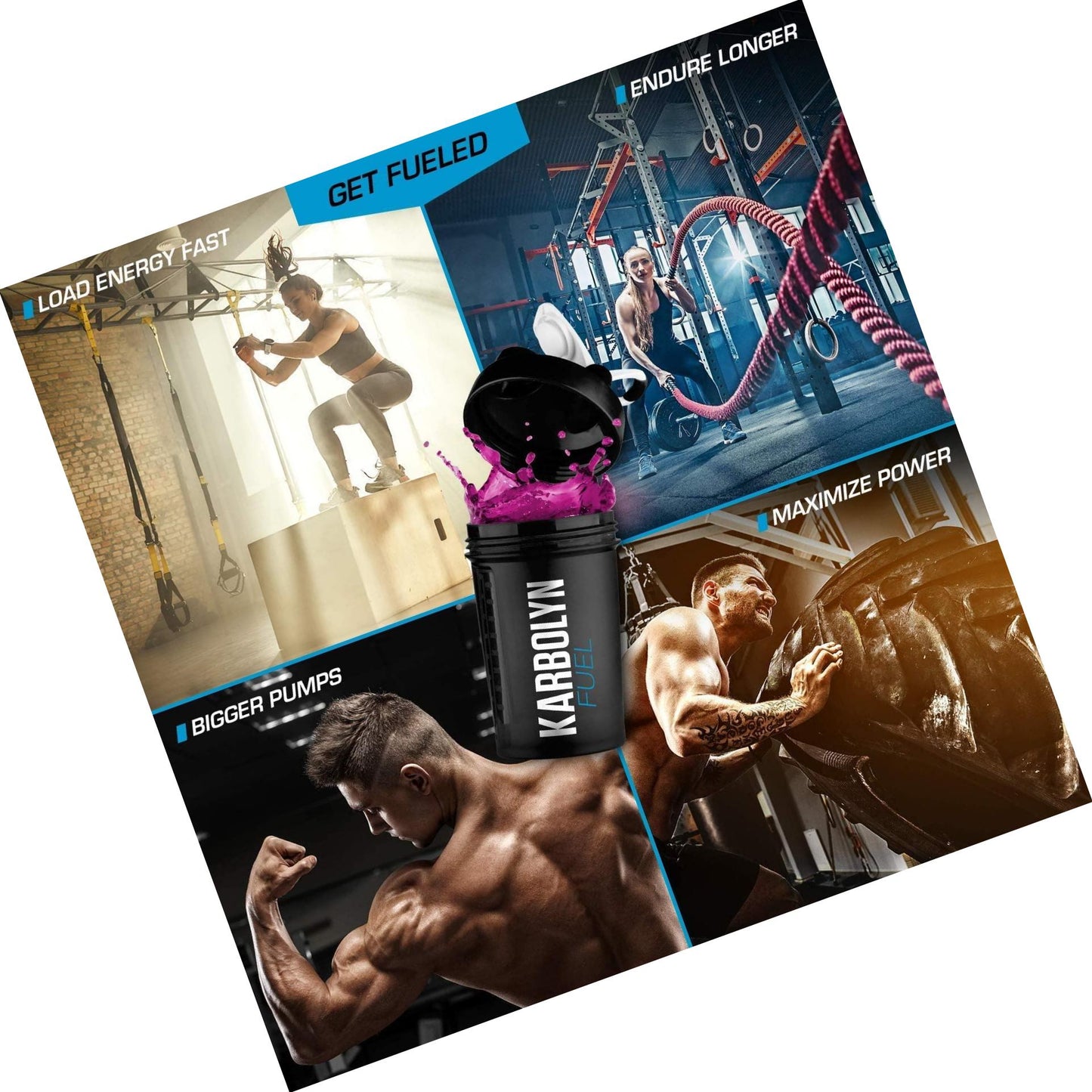 EFX Karbolyn Fuel Perormance Carb, Blue Razz Watermelon, 1.95kg