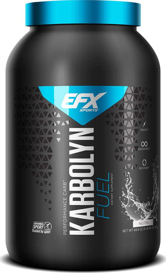 EFX Sports Karbolyn Fuel | Pre, Intra, Post Workout Carbohydrate Supplement Powder | Carb Load, Energize, Improve and Recover Faster | Easy to Mix | Neutral (4 LB 4.8 OZ)