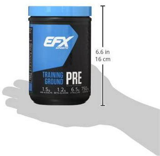 EFX Sports Training Ground PRE Pre-Workout, Blueberry, 500g