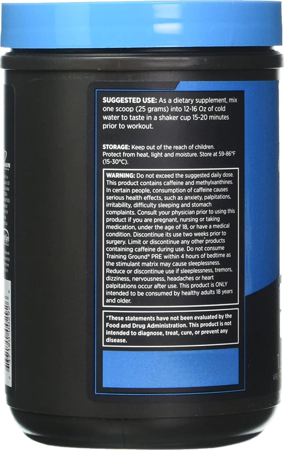 EFX Sports Training Ground Pre Workout Powder, Orange Mango, 500 Gram