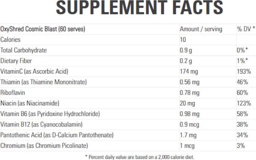EHP Labs OXYSHRED COSMIC BLAST