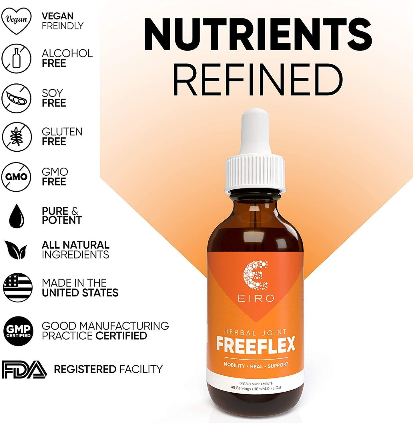 EIRO FREEFLEX Herbal Joint Supplement │Turmeric Root - Curcumin, Boswellia and Black Pepper │ Superior Absorption