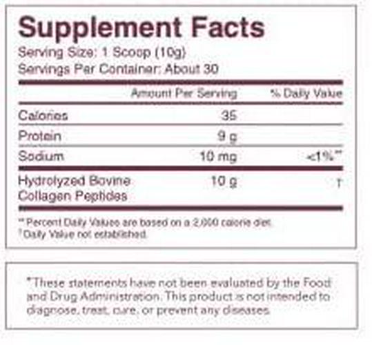 ELAINE Wellness Collagen Powder for Women, Protein Supplement to Support Hair, Skin, Nails and Joints, Pasture-Raised Bovine Hydrolyzed Collagen Peptides Dissolve Easily, Unflavored, 30 Servings