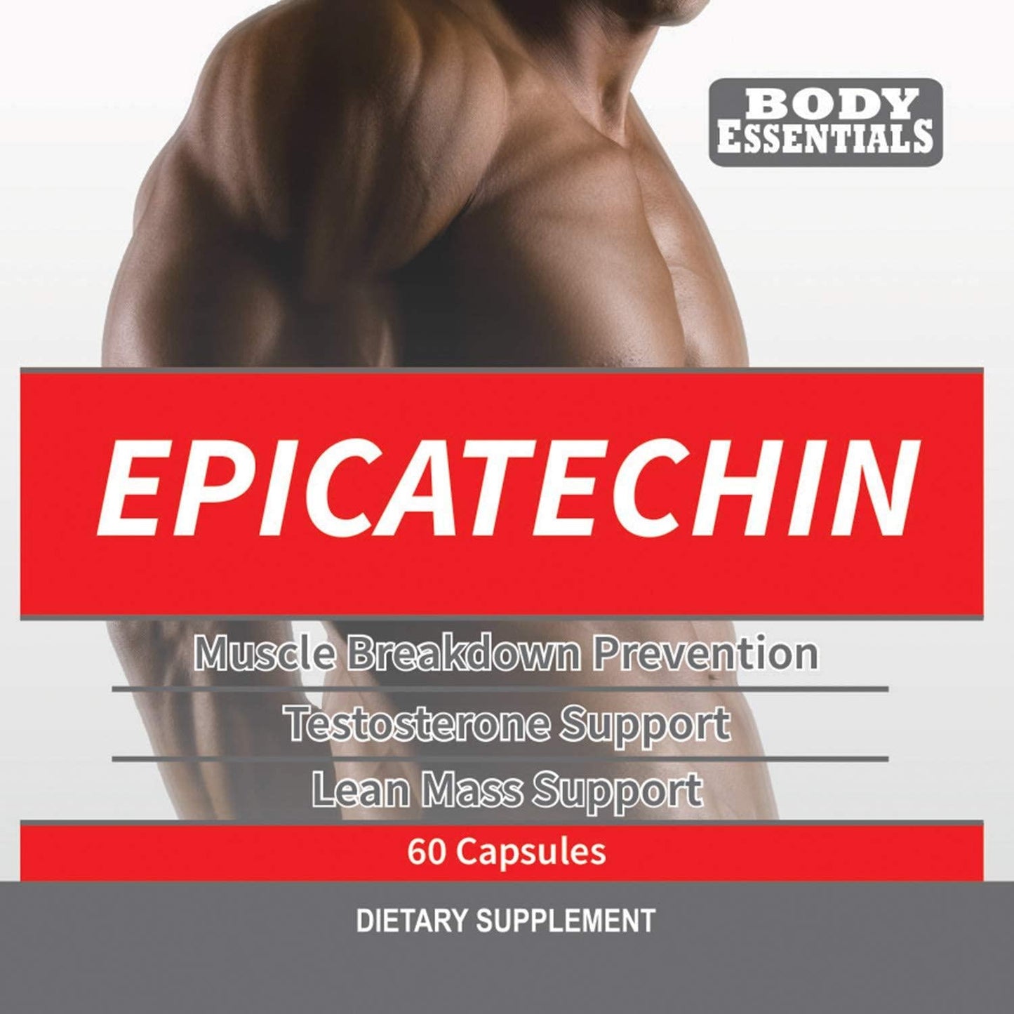 EPICATECHIN - 60 Capsules 300mg Per Serving by Body Essentials Maximize Muscle Growth Increase Protein Synthesis, Gains, Lean Muscle Increase Strength and Decrease Body Fat