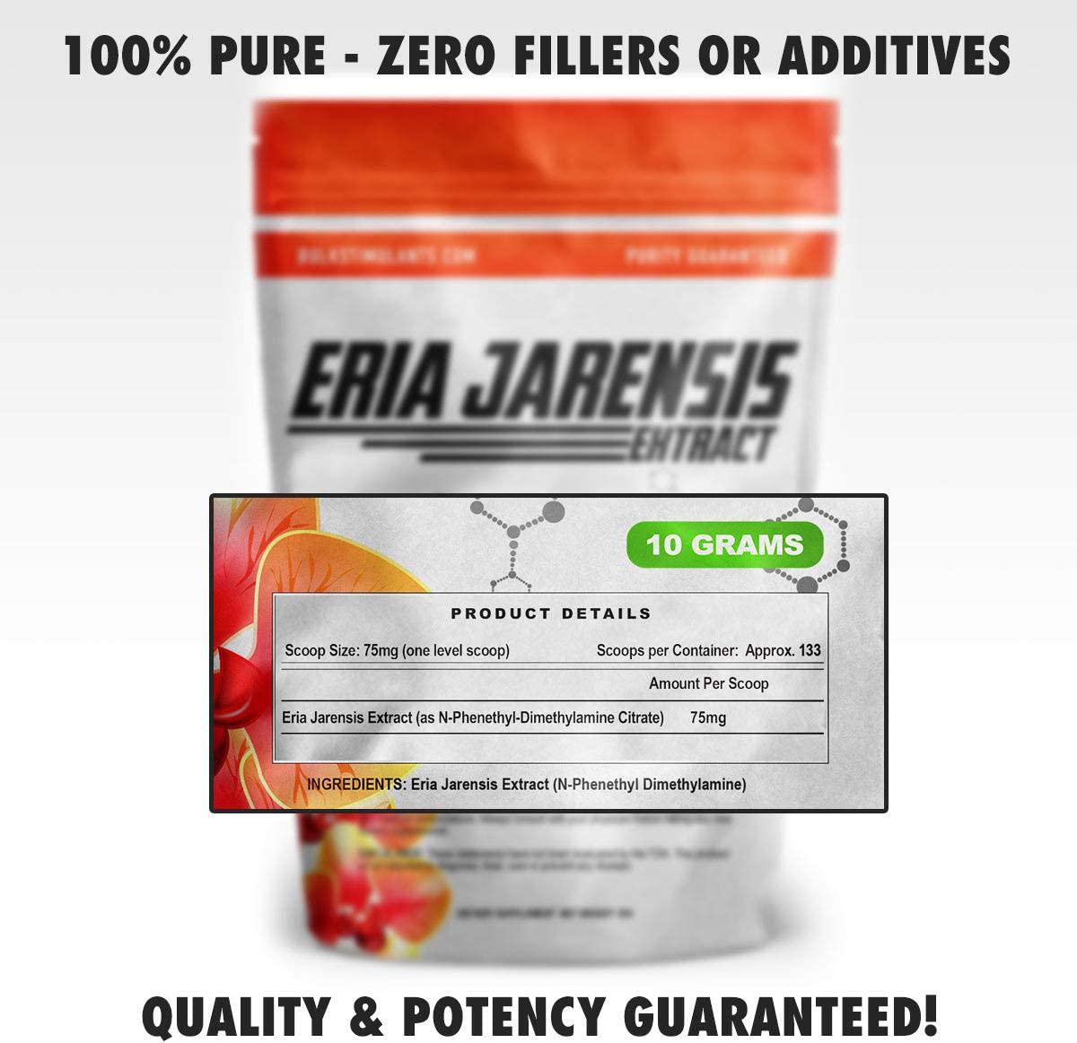 ERIA JARENSIS Extract - Bulk Powder 10 Grams 133 Servings - New Pea Supplement â New Stimulant and NOOTROPIC â Increase Focus Energy Cognitive Performance - Scoop Included