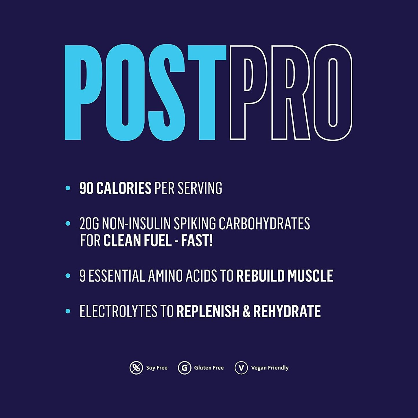 EVERTRAIN Post PRO - Premium Clean Post-Workout Powder with Natural Flavors and Colors - Recovery, Energy, and Muscle Building Supplement, 30 Servings (Strawberry)