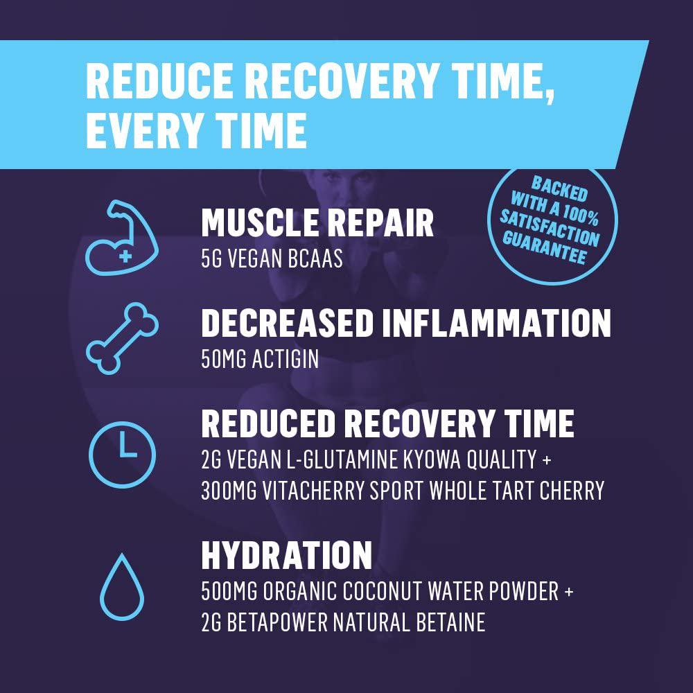 EVERTRAIN Post - Premium Clean Post-Workout Powder with Natural Flavors and Colors - Recovery and Anti-Inflammatory Supplement - 30 Servings - Grape