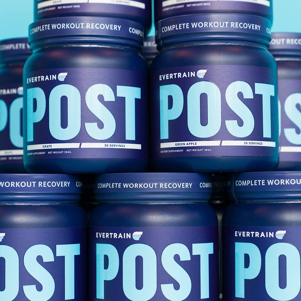 EVERTRAIN Post - Premium Clean Post-Workout Powder with Natural Flavors and Colors - Recovery and Anti-Inflammatory Supplement - 30 Servings - Grape