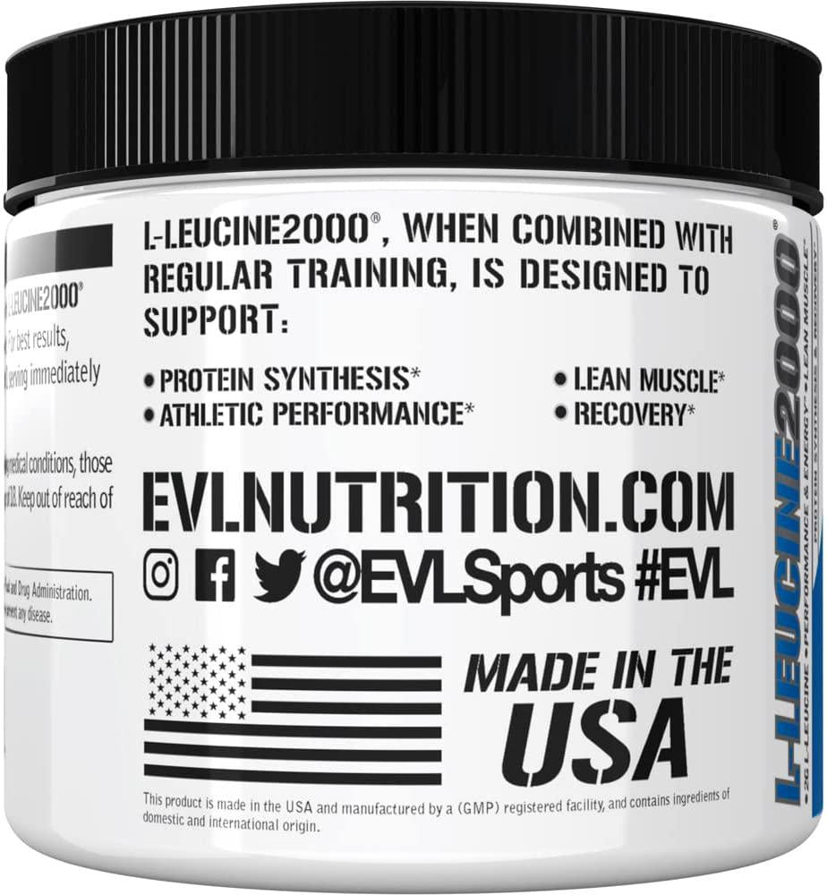 EVLution Nutrition, L-Leucine2000, Unflavored, 7.05 oz (200 g),EVLution Nutrition, L-Leucine2000, Unflavored, 7.05 oz (200 g)