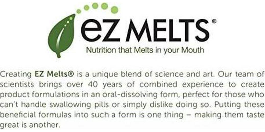 EZ Melts Zinc for Immune Support, 30 mg, Sublingual Vitamins, Vegan, Zero Sugar, Natural Blueberry Flavor, 60 Fast Dissolve Tablets