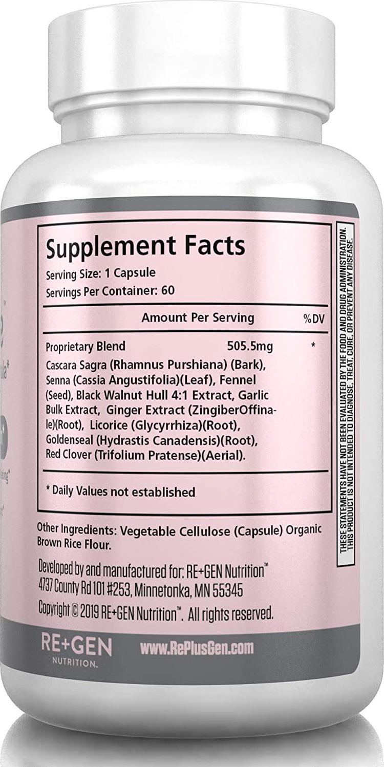 EZ Move Constipation Relief, Cleanse for Weight Loss Support, Detox and Colon Cleanse, Cascara Sagrada, Senna Leaf, All Natural 60 Capsules