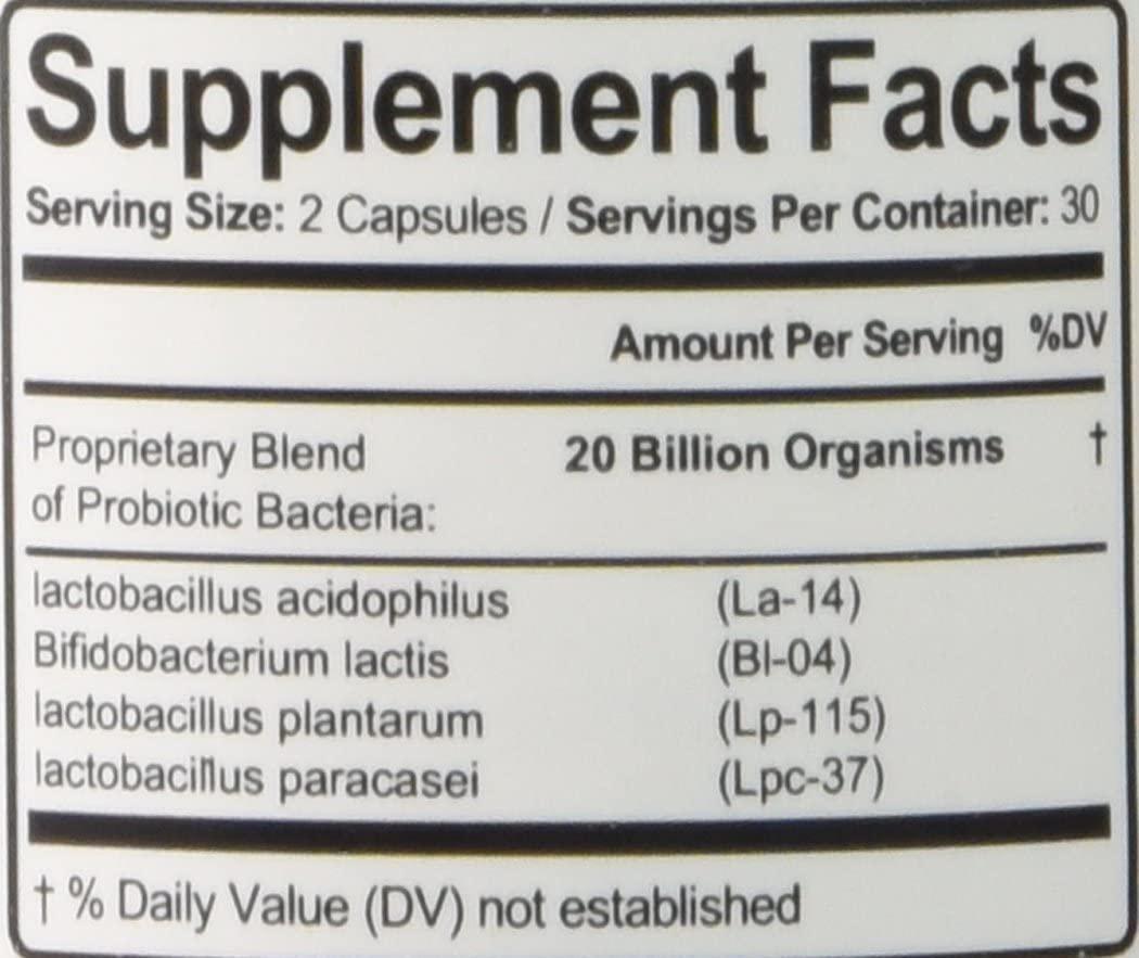 EarthWell 40 billion Probiotic Supplement for Women, Men and Children (60 Capsules)