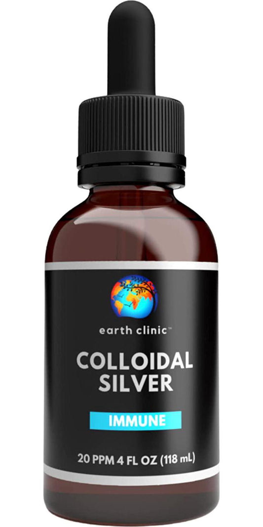 Earth Clinic Colloidal Silver, 20 ppm - 4 fl oz Dropper Bottle