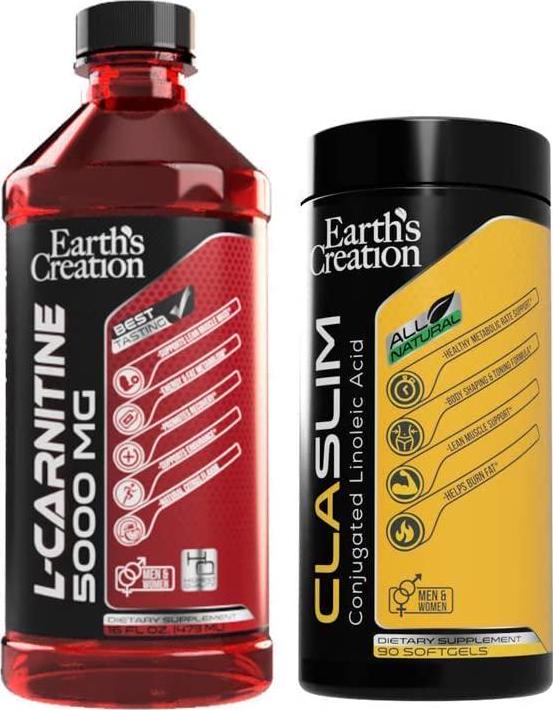 Earth's Creation Liquid Carnitine 5000 with CLA Bundle